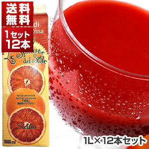 ブラッドオレンジジュース イタリア シチリア産 1L×12本(1ケ-ス)  オルトジェル[冷凍食品][同梱不可商品]
