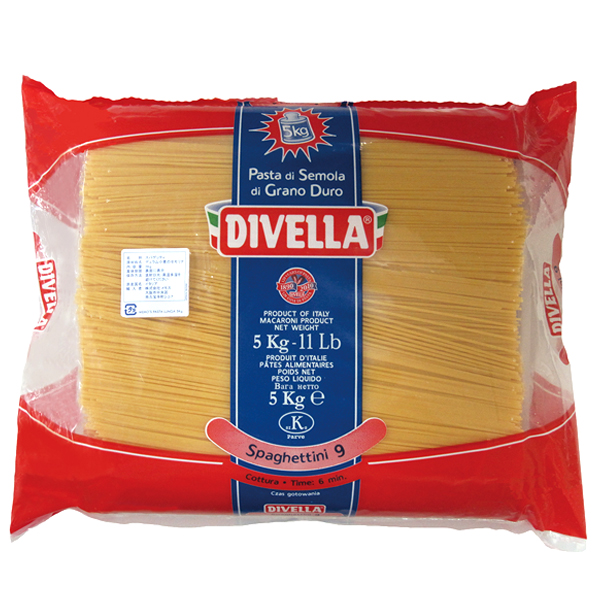No.9 スパゲッティーニ （1.55ｍm） イタリア産 5kg  ディヴェッラ