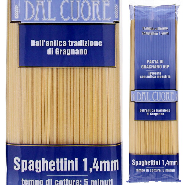 スパゲッティーニ (1.4mm) イタリア産 500g  ダル クオーレ