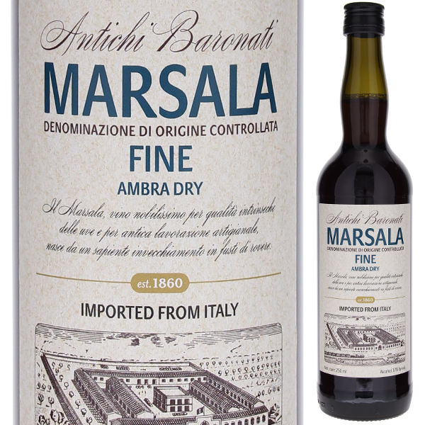 マルサラ フィーネ セッコ アンブラ ドライ NV アンティキ バロナーティ 750ml  [マルサラ]