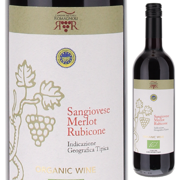 サンジョヴェーゼ メルロー NV コッリ ロマニョーリ 750ml  [赤] オーガニック