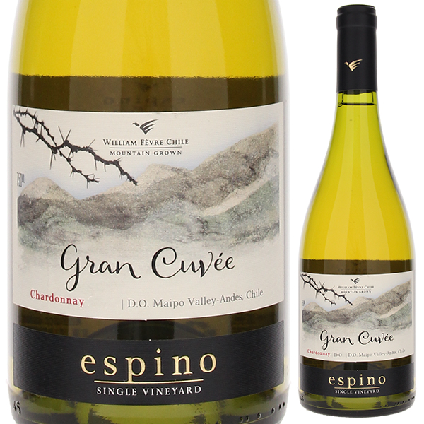 エスピノ グラン キュヴェ シャルドネ 2023 ヴィーニャ ウィリアム フェーヴル チリ 750ml  [白]