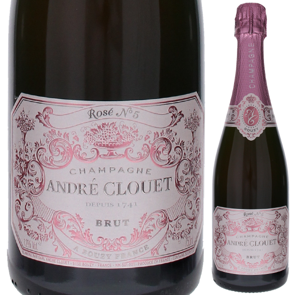 シャンパーニュ ブリュット ロゼ NV アンドレ クルエ 750ml  [発泡ロゼ]