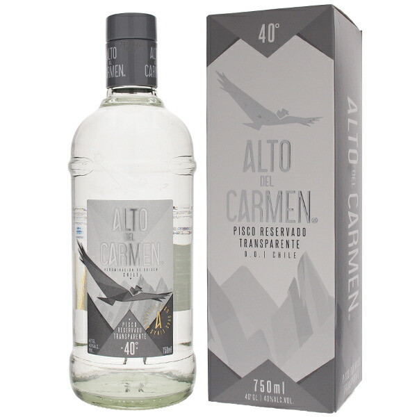 アルト デル カルメン ピスコ トランスパレント NV カペル 750ml  [蒸留酒] スクリューキャップ