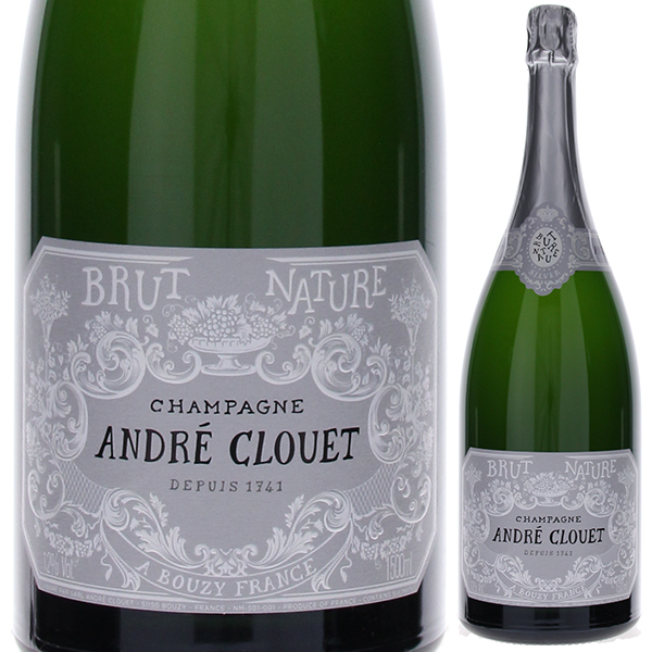 シャンパーニュ シルヴァー ブリュット ナチュール NV アンドレ クルエ 1500ml  [発泡白] [マグナム・大容量]