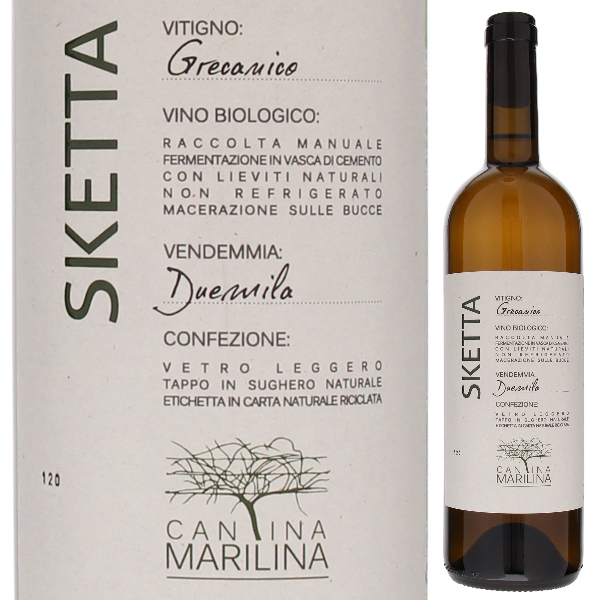 スケッタ グレカニコ 2021 カンティーナ マリリーナ 750ml  [白] [オレンジワイン]  自然派