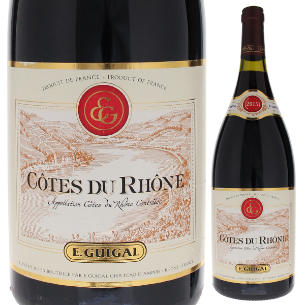 コート デュ ローヌ ルージュ 2015 E ギガル 1500ml  [赤] [マグナム・大容量]