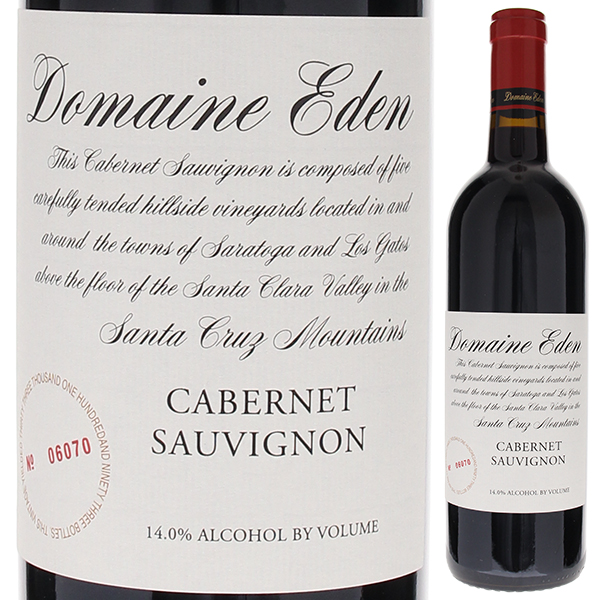 カベルネ ソーヴィニヨン 2019 ドメーヌ エデン ワインズ 750ml  [赤]