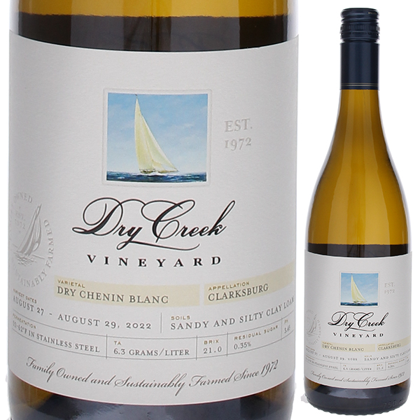ドライ シュナン ブラン 2022 ドライ クリーク ヴィンヤード 750ml  [白]