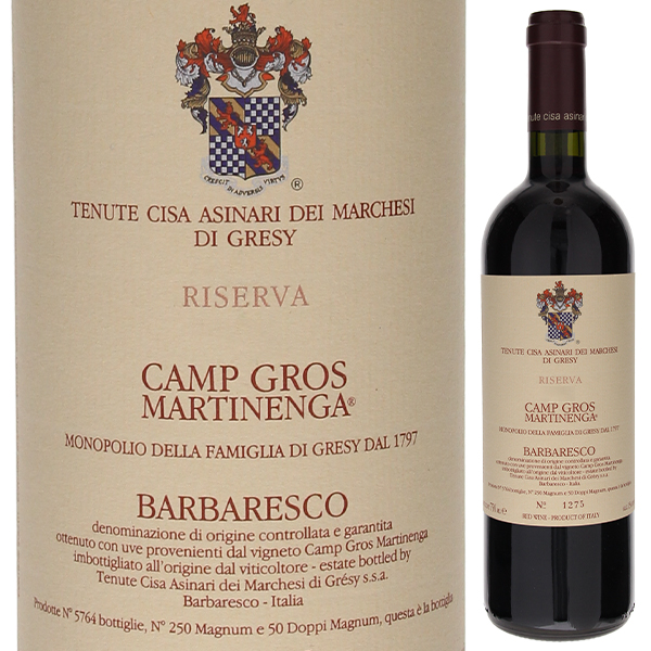 カンプ グロス マルティネンガ バルバレスコ リゼルヴァ 2012 テヌーテ チーザ アジナーリ デイ マルケージ ディ グレージ 750ml  [赤]