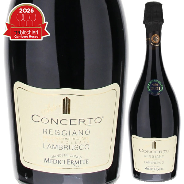 コンチェルト ランブルスコ レッジアーノ セッコ 2024 メディチ エルメーテ 750ml  [微発泡赤]