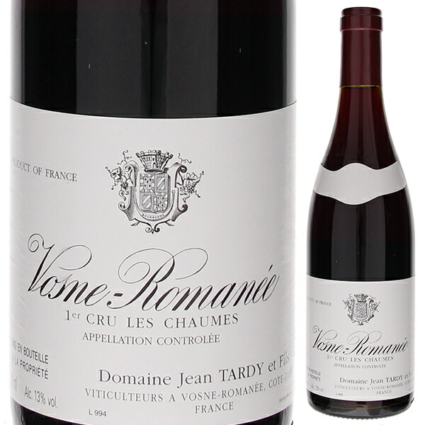 ヴォーヌ ロマネ プルミエ クリュ レ ショーム 2001 ドメーヌ ジャン タルディ エ フィス 750ml  [赤]