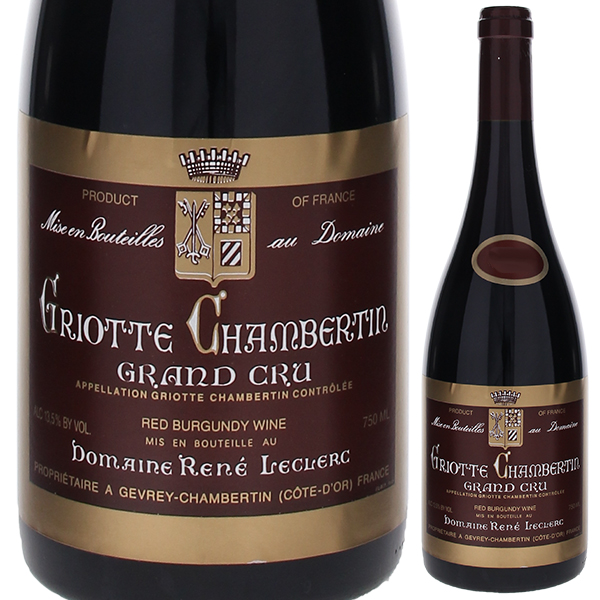 グリオット シャンベルタン グラン クリュ 2003 ドメーヌ ルネ ルクレール 750ml  [赤]