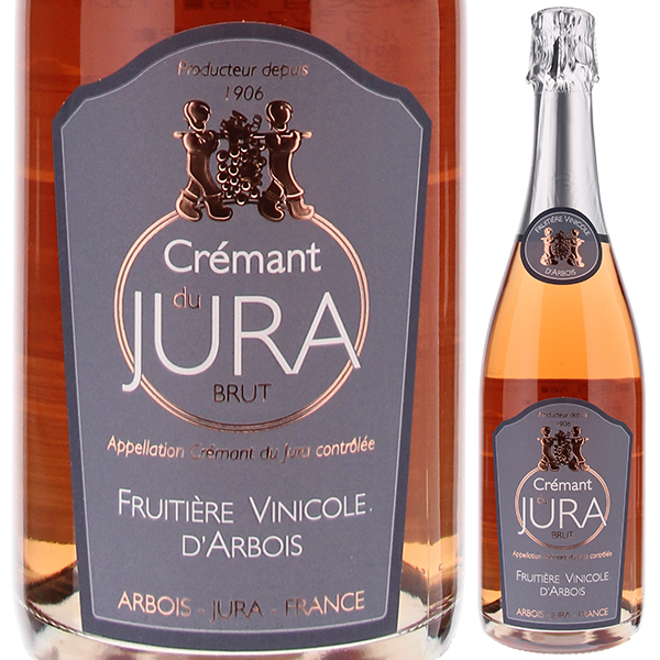 クレマン デュ ジュラ ブリュット ロゼ NV フリュイティエール ヴィニコル ダルボワ 750ml  [発泡ロゼ]