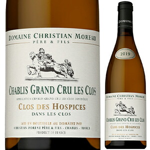 シャブリ グラン クリュ クロ デ ゾスピス ダン レ クロ 2023 ドメーヌ クリスチャン モロー 750ml  [白]