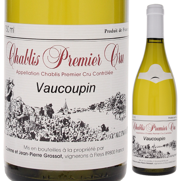 シャブリ プルミエ クリュ ヴォークパン 2019 ドメーヌ コリンヌ エ ジャン ピエール グロッソ 750ml  [白]