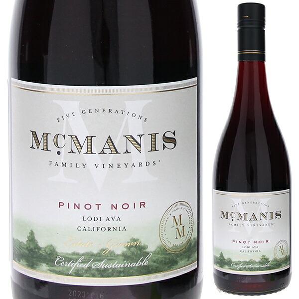 ピノ ノワール ロダイ 2024 マックマニス ファミリー ヴィンヤーズ 750ml  [赤] スクリューキャップ