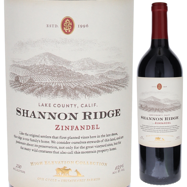リッジ ハイ エレベーション ジンファンデル 2020 シャノン ファミリー オブ ワインズ 750ml  [赤]
