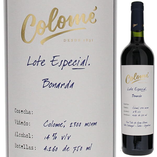 ロテ エスペシアル ボナルダ 2021 ボデガ コロメ 750ml  [赤]