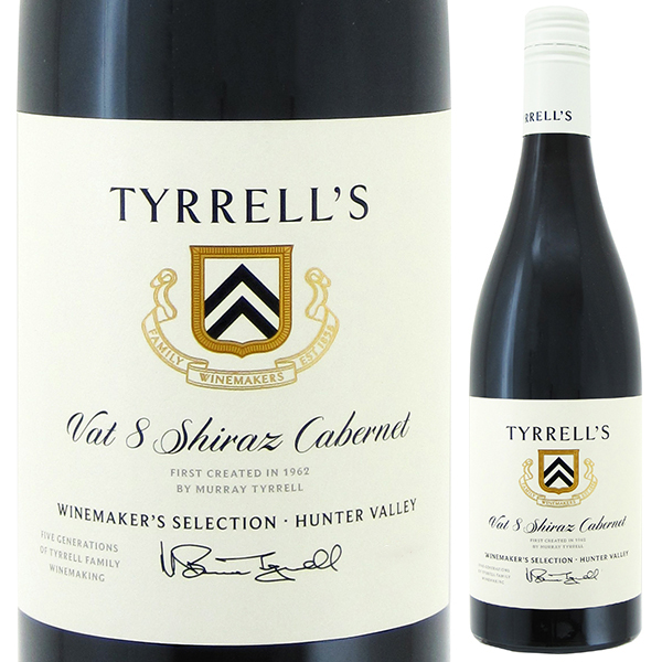 ヴァット 8 ハンター シラーズ カベルネ 2019 ティレルズ 750ml  [赤] スクリューキャップ