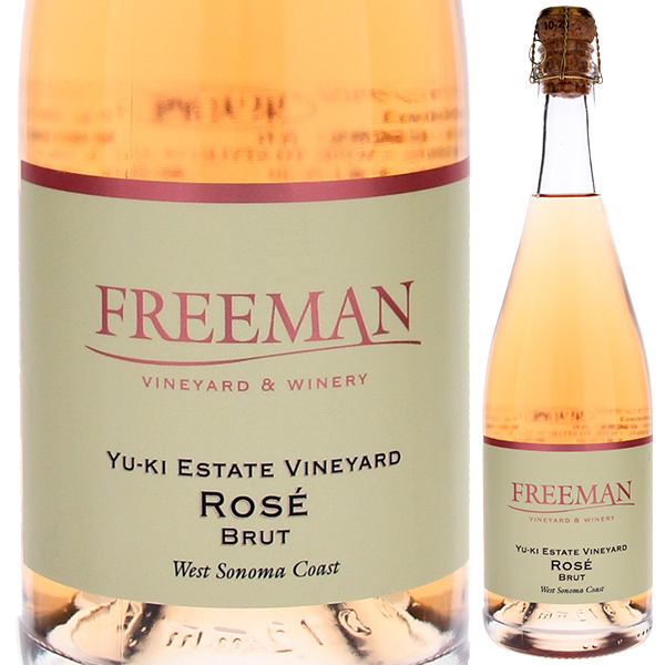 ユーキ エステート ヴィンヤード ロゼ ブリュット ウエスト ソノマ コースト 2020 フリーマン ヴィンヤード＆ワイナリー 750ml  [発泡ロゼ]