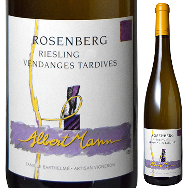 アルザス リースリングローゼンベルグ ヴァンダンジュ タルディヴ 2020 ドメーヌ アルベール マン 750ml  [甘口白] ビオディナミ / ビオロジック
