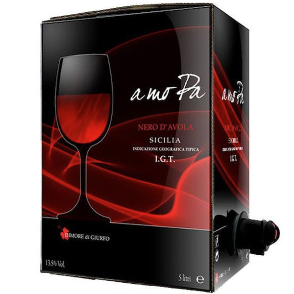 5000ml ア モ パ ネロ ダーヴォ バッグ イン ボックス 2019 テーレ ディ ジュルフォ  [赤] 自然派