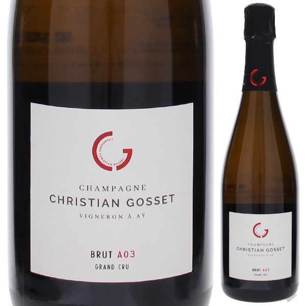 [3月27日(金)以降発送予定]ブリュット A03 グラン クリュ エクストラ ブリュット NV クリスチャン ゴセ 750ml  [発泡白]