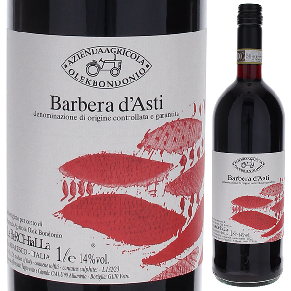 1000ml バルベーラ ダスティ 2022 オレク ボンドニオ  [赤]