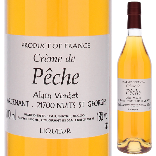 700ml クレーム ド ペシェ NV アラン ヴェルデ  [甘口リキュール] ビオロジック