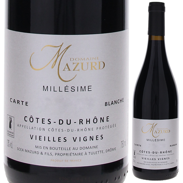 コート デュ ローヌ カルト ブランシュ 2011 ドメーヌ マズール 750ml  [赤]