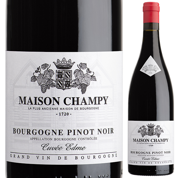 ブルゴーニュ ピノ ノワール キュベ エドメ 2023 メゾン シャンピー 750ml  [赤]