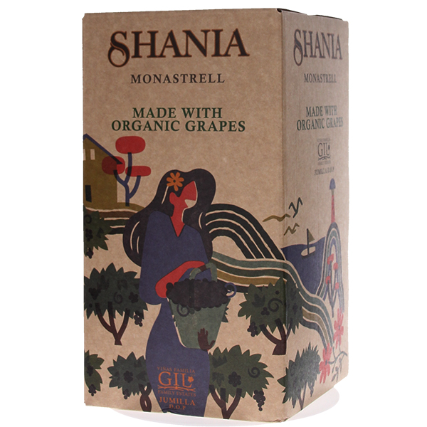 3000ml シャニア オーガニック モナストレル バッグ イン ボックス 2023 フアン ヒル  [赤]