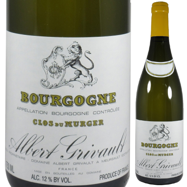 ブルゴーニュ ブラン クロ デュ ミュルジェ 2023 アルベール グリヴォ 750ml  [白]