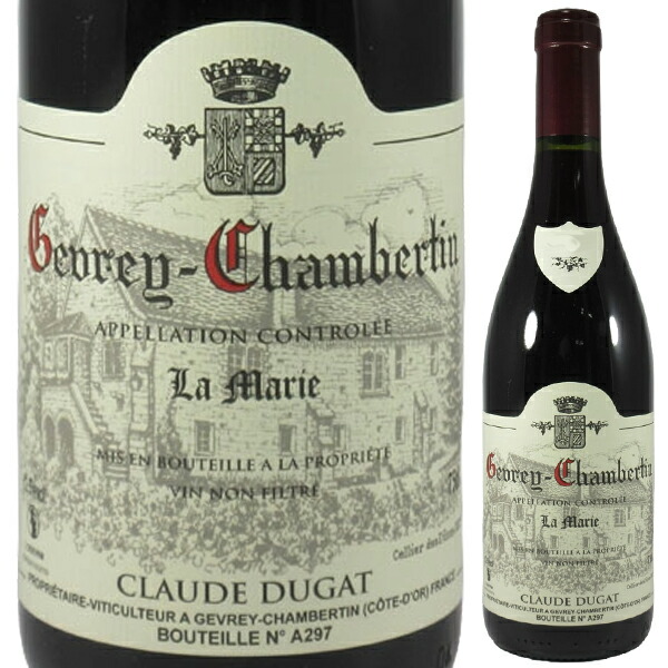 ジュヴレ シャンベルタン ラ マリー 2023 クロード デュガ 750ml  [赤]