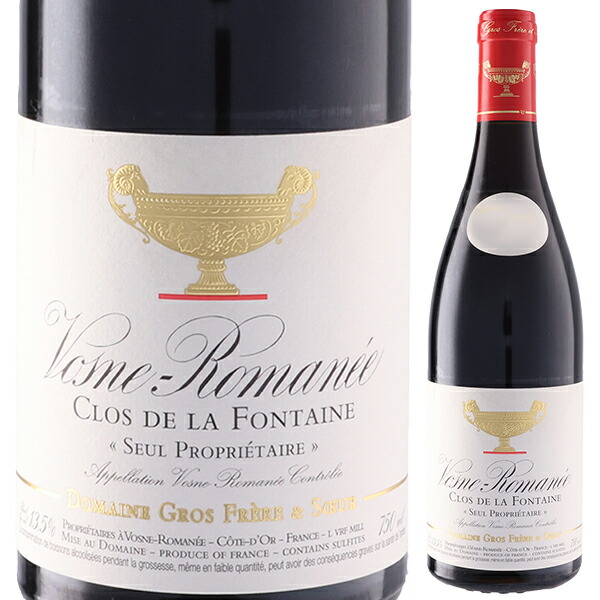 ヴォーヌ ロマネ クロ ド ラ フォンテーヌ 2022 ドメーヌ グロ フレール エ スール 750ml  [赤]