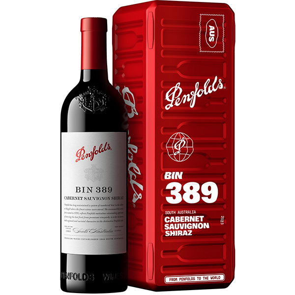 [ギフトボックス入り]ビン 389 カベルネ シラーズ ティンボックス入り 2023 ペンフォールズ 750ml  [赤]