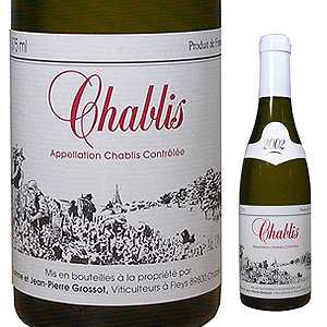 [375ml]シャブリ 2021 ドメーヌ コリンヌ エ ジャン ピエール グロッソ [白] [ハーフボトル]