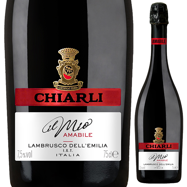 イル ミオ ランブルスコ ロッソ アマービレ NV キアルリ 750ml  [微発泡赤]