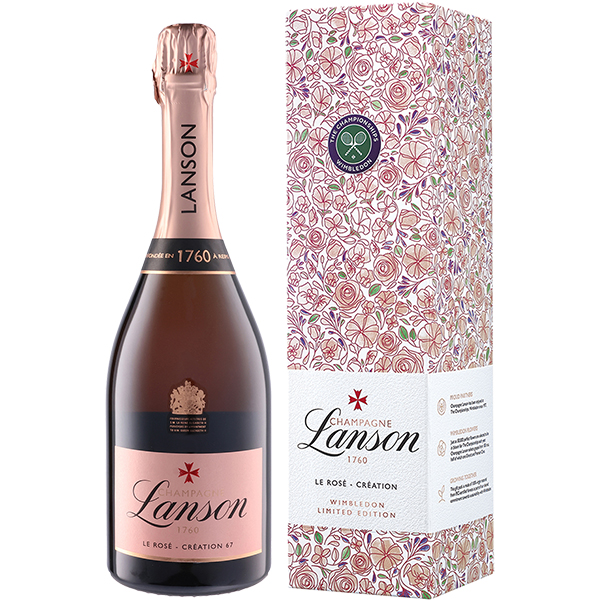[ギフトボックス入り]ロゼ クリエイション ウィンブルドン オリジナル ギフトボックス NV ランソン 750ml  [発泡ロゼ]