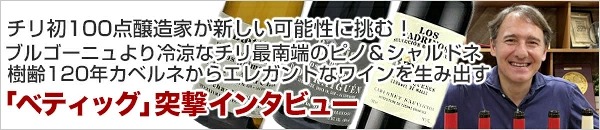チリ初100点醸造家と元同僚がチリワインの新しい可能性に挑む！「ベティッグ」突撃インタビュー