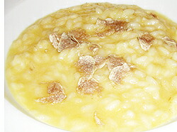 白トリュフのかかったリゾット