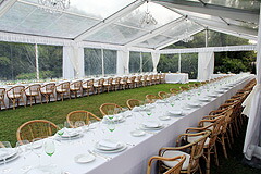 パーティーのテーブルセッティング