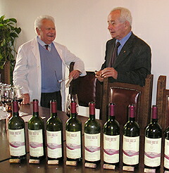 ディナーにて。左がジャコモタキス氏