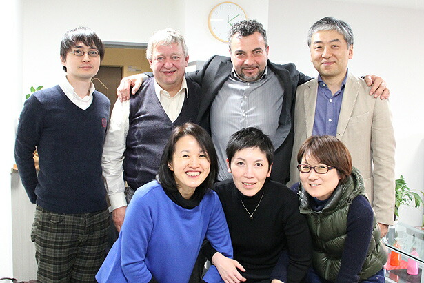 サロット社のビジターとトスカニースタッフの集合写真