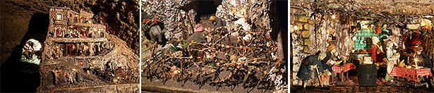 プレセビオと呼ばれる仕事の様子や暮らしぶりを表現した模型