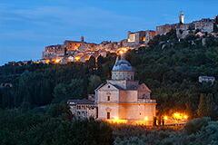 モンテプルチャーノの夕暮れ