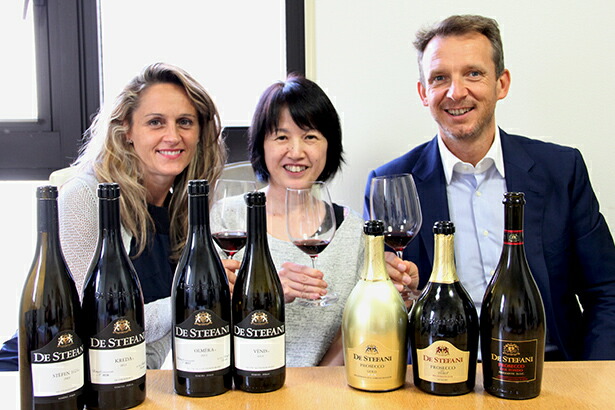 デ ステファニ社　アレッサンドロ デ ステファニ氏、キアラさんご夫妻と