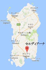 サルデーニャ地図