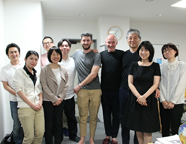 カステッロデイランポッラ社ルカ ディ ナポリ ランポッラ氏とトスカニースタッフ